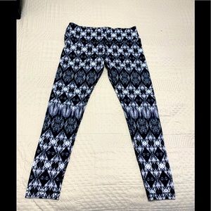 Gently Used Black & White detail sports pants